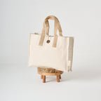 Draagtas | Knoopsluiting van canvasjute