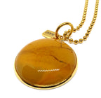 Ketting met 30mm edelsteen hanger
