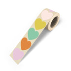 Spring '25 Hearts cadeaustickers op rol - 500 stuks