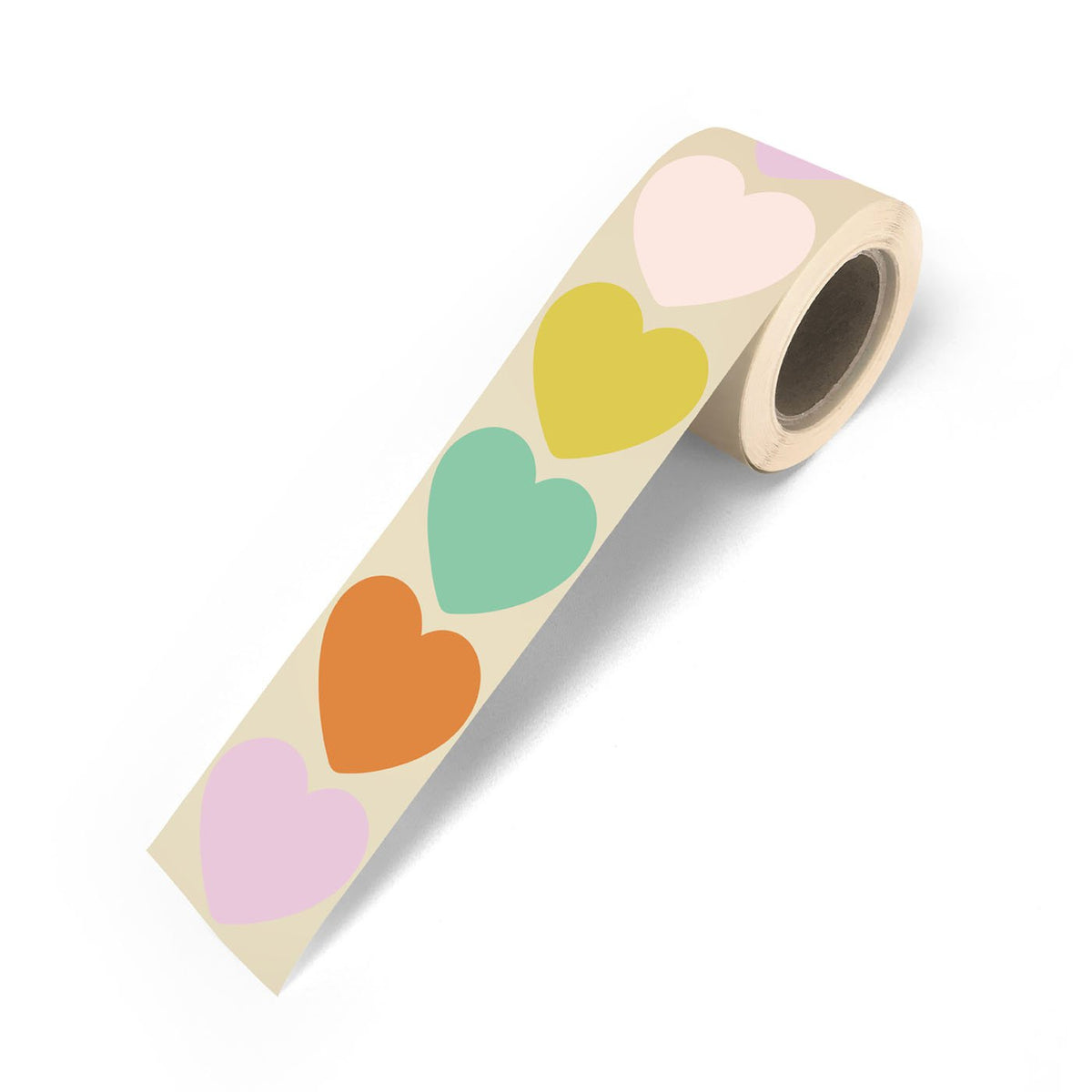 Spring '25 Hearts cadeaustickers op rol - 500 stuks