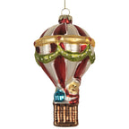 Kersthanger Luchtballon Ø 8x14 cm Multi Glas