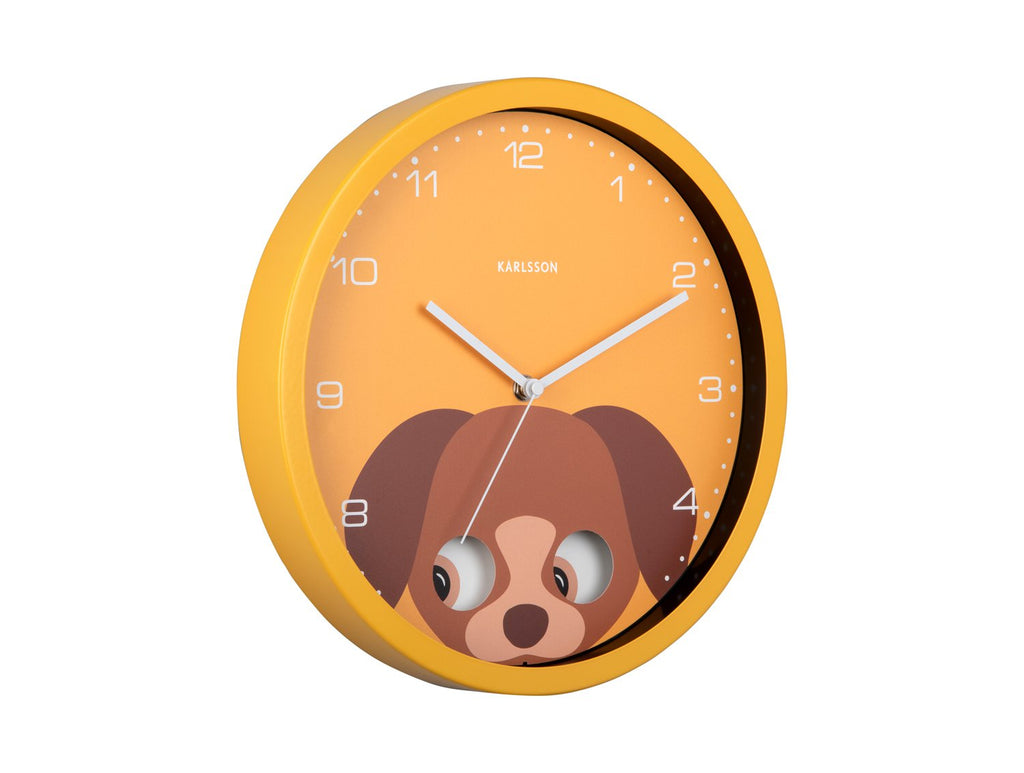 Wandklok Kiekeboe Hond
