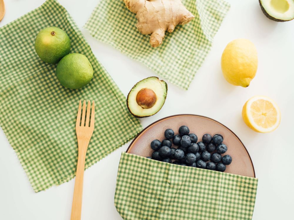 Vegan food wraps, 3 stuks, Alternatief voor de Bijenwas food wrap’