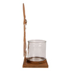 Waxinelichthouder 18x13x31 cm Bruin Metaal