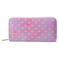 Portemonnee 10x19 cm Roze Polyester Hartjes