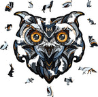 Eco Wood Art (EWA), Houten Legpuzzel Eagle-Owl, Size L, 3489, 38,4x38,8x0,4cm