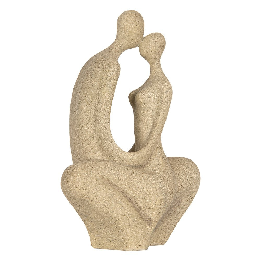 Decoratie Beeld 16x8x25 cm Beige Kunststof