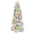 Decoratie Beeld Macarons Ø 12x25 cm Blauw Roze Kunststof
