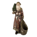 Kerstdecoratie Beeld Kerstman 24x17x47 cm Rood Kunststof