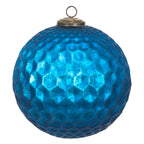 Kerstbal XL Ø 25 cm Blauw Glas Kerstdecoratie