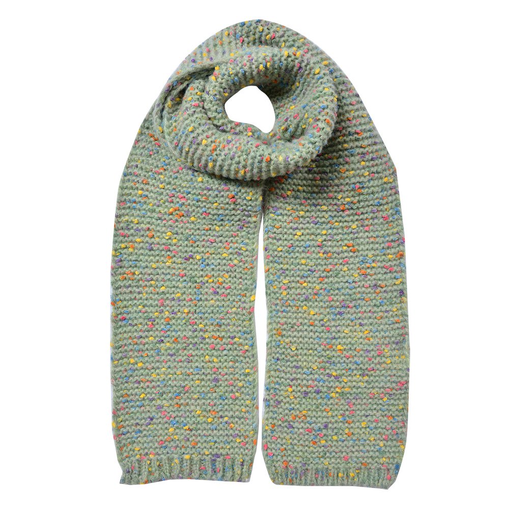 Wintersjaal Dames 14x146 cm Groen Synthetisch