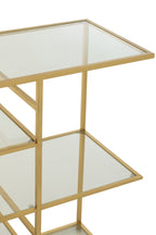 J-Line console - ijzer/glas - goud