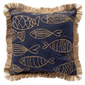 Dutch Decor Nemo - Kussen 45x45 cm - Gerecycled - Spellbound - Blauw
