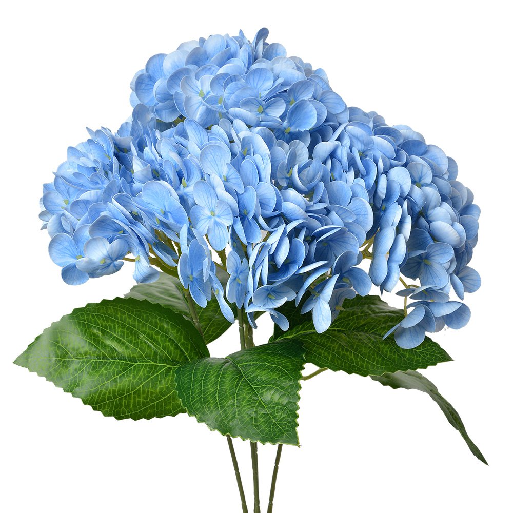 Kunstbloem Hortensia 45 cm Blauw Kunststof