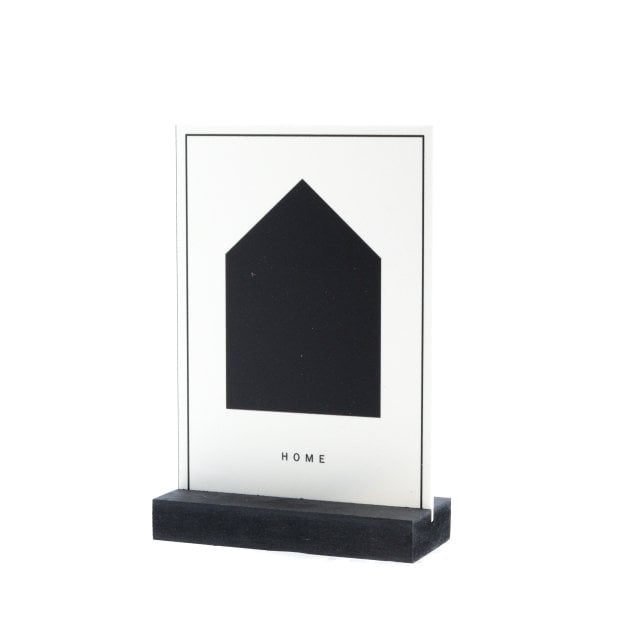 Decoplaatje - Home - met houder