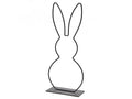 Metalen haas op voet 29cm zwart