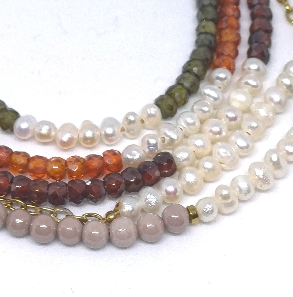 Zirkonia armband met zoetwaterparels