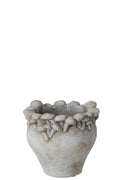 J-Line Bloempot - cement - lichtbeige - small