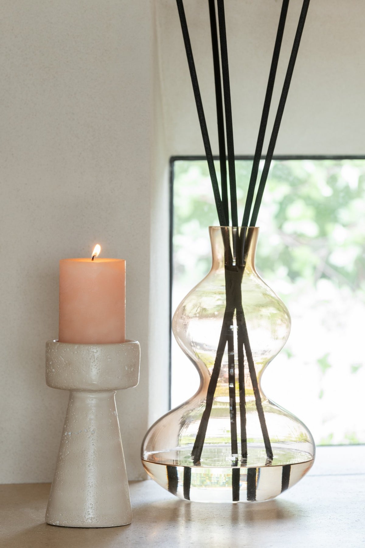 J -Line Geurolie Nordic Vetiver - Glas - Amber - Small