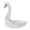 Planthouder Zwaan 40x21x40 cm Wit Metaal