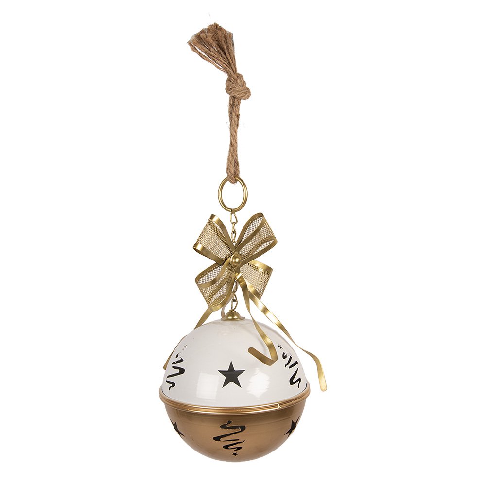 Kerstdecoratie Beeld Bel Ø 19x45 cm Goudkleurig Metaal