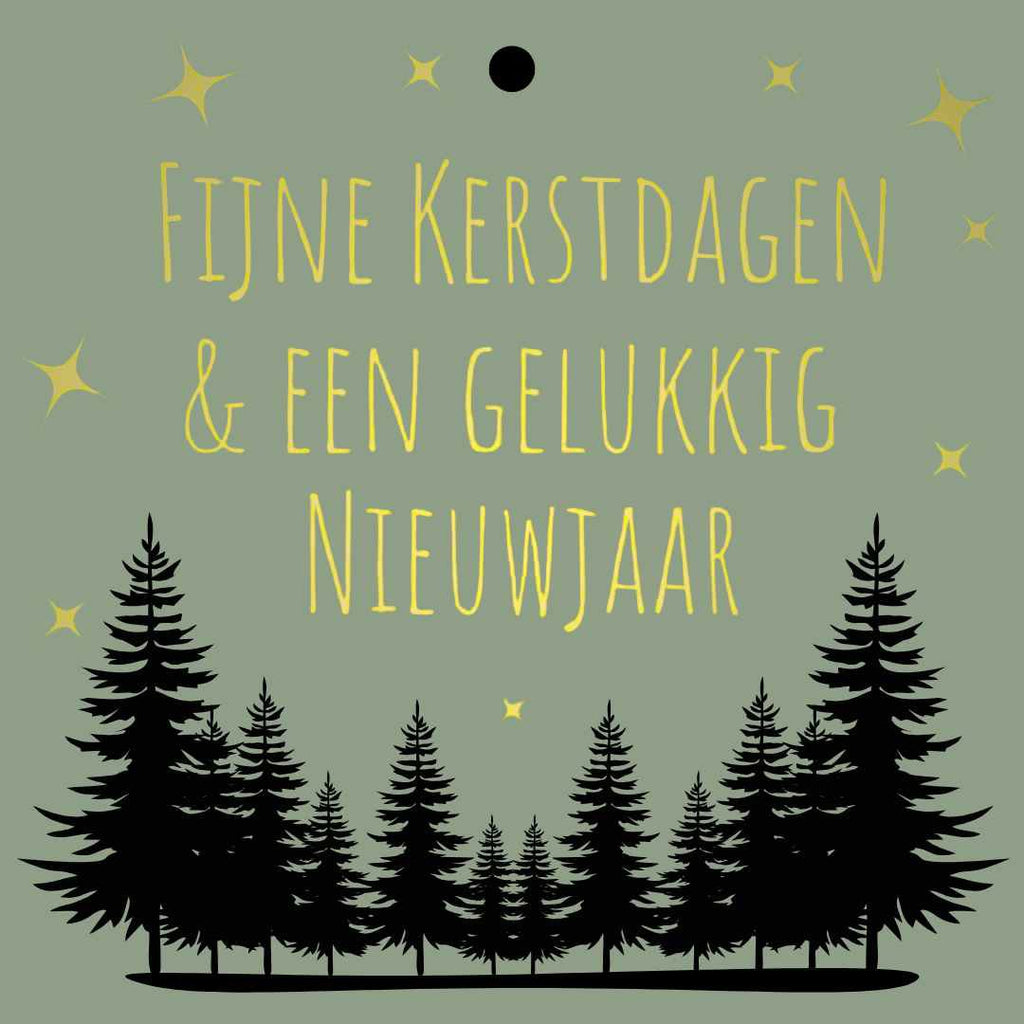Cadeaukaartje – “Fijne kerstdagen & een gelukkig nieuwjaar” – 20 Stuks