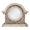 Mirror 89x8x82 cm Beige Bruin Hout Wall Mirror