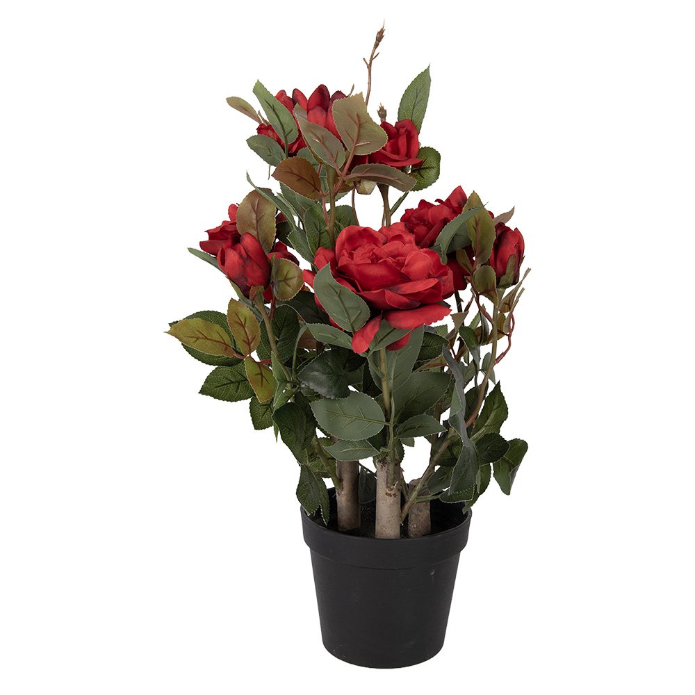 Kunstplant Roos 20x20x55 cm Rood Kunststof