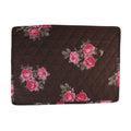 Gewatteerde Winter Rose Placemat bruin 35x50cm