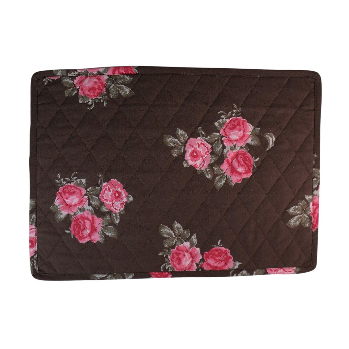 Gewatteerde Winter Rose Placemat bruin 35x50cm
