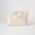 Laptoptas | Katoenen canvas jute-accent