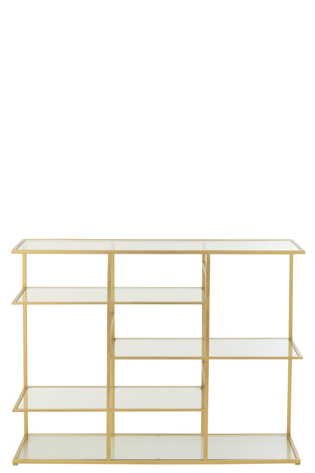 J-Line console - ijzer/glas - goud