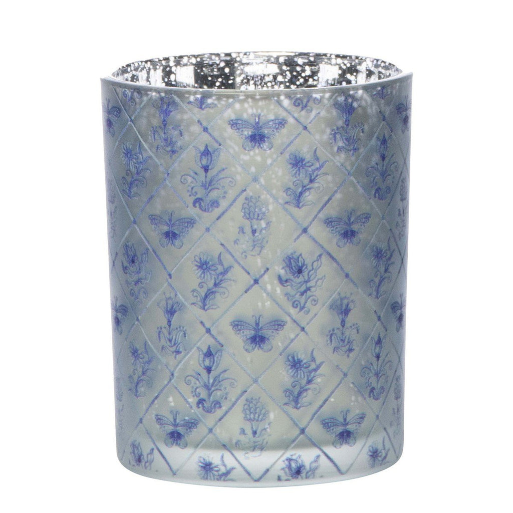 Theelichthouder delfts blauw medium 12cm