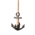 Gietijzerenhanger anker 3D 11x11x15cm bruin