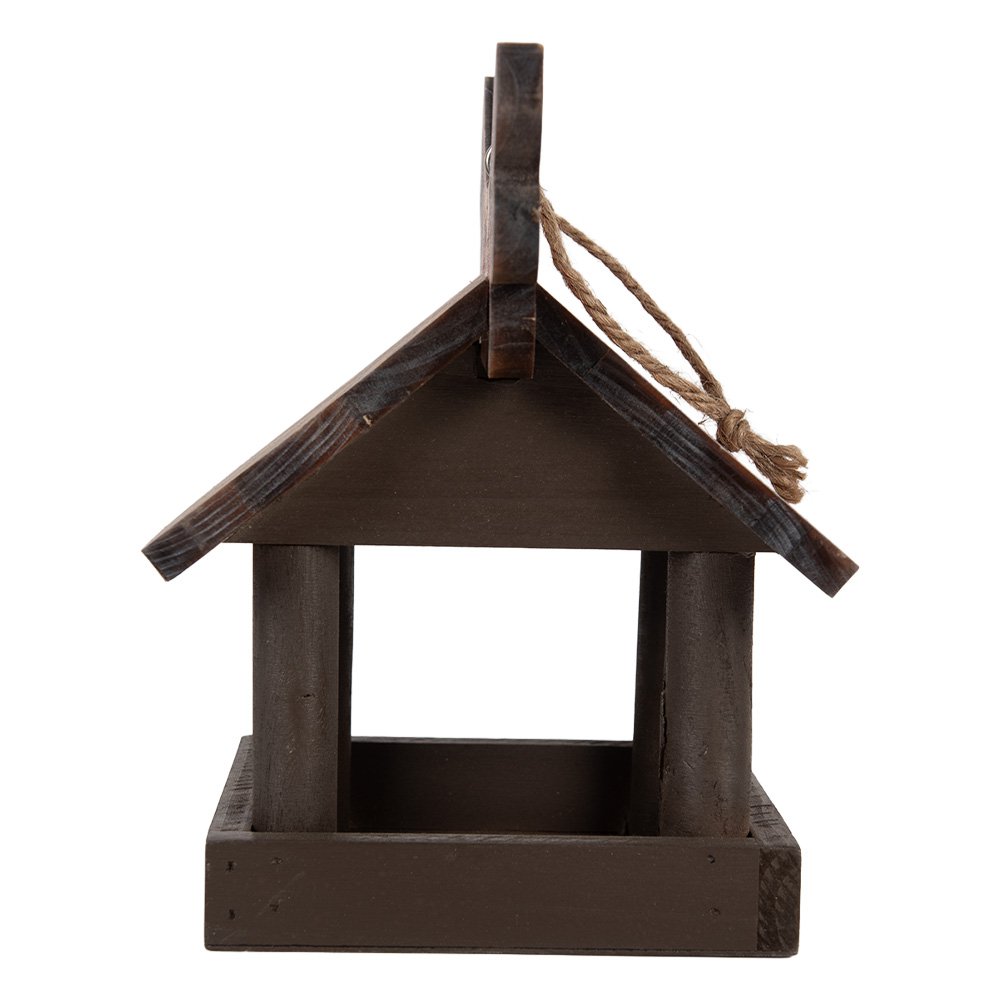 Vogelvoederhuisje 17x25x21 cm Bruin Hout
