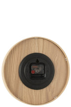 J-Line Wandklok Multiplex/Mdf Naturel Small
