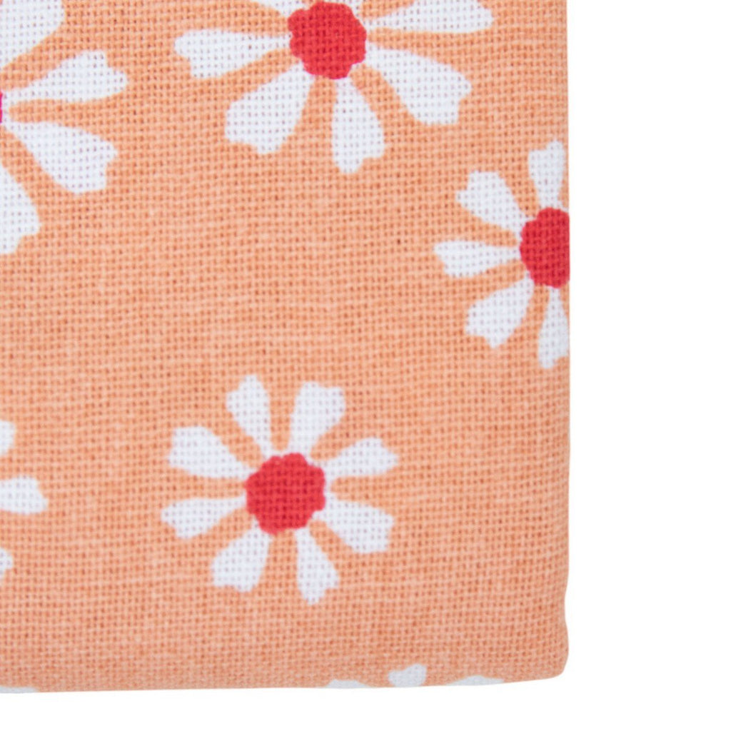 Daisy Flowers Tafelkleed Textiel oranje 140x250cm