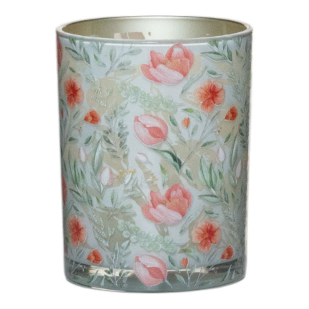 Theelichthouder roze tulpen large 18cm