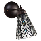Wandlamp Tiffany 17x12x23 cm transparant Glas Muurlamp