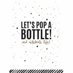 Let's pop a bottle wenskaarten - 10 stuks