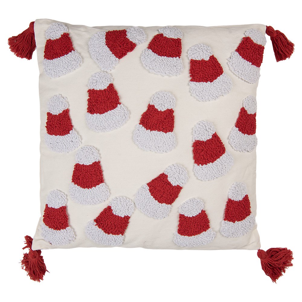 Sierkussen 45x45 cm Wit Polyester
