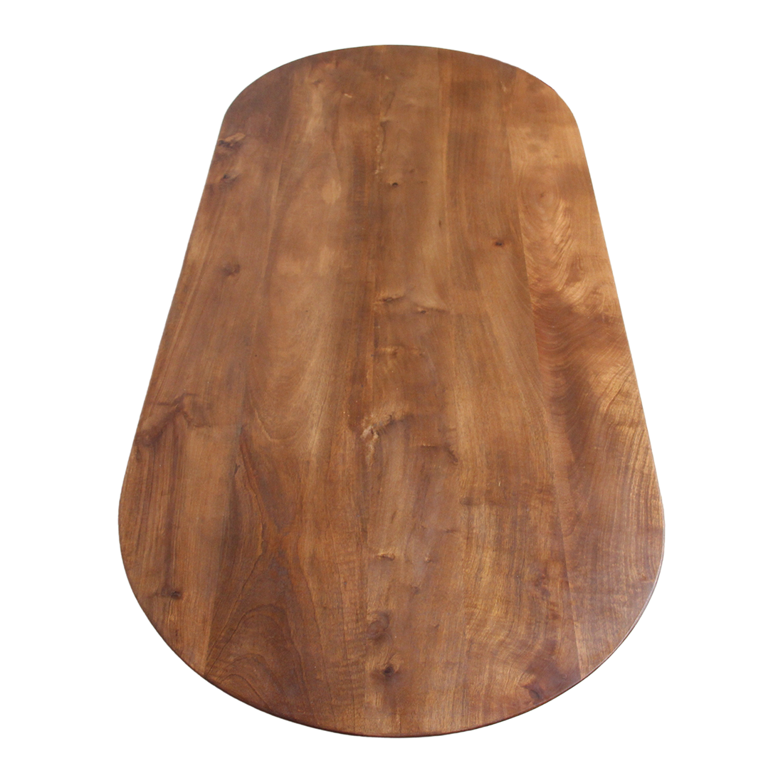 Bullnose mangohouten salontafel bruin - 140x60x35 cm