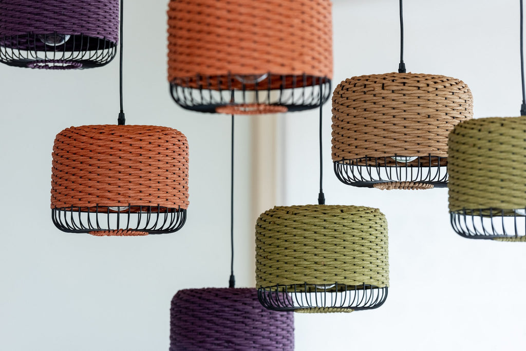 J-Line Plafondlamp Metaal Naturel