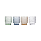 Glas 30cl lichtgroen Flora - Set van 4