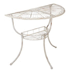 Sidetable 90x48x76 cm Wit IJzer Wandtafel