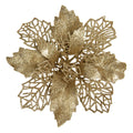 Kunstplant Kerstster Ø 22x5 cm Goudkleurig Kunststof