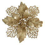 Kunstplant Kerstster Ø 22x5 cm Goudkleurig Kunststof
