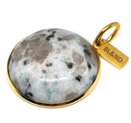 Ketting met 30mm edelsteen hanger