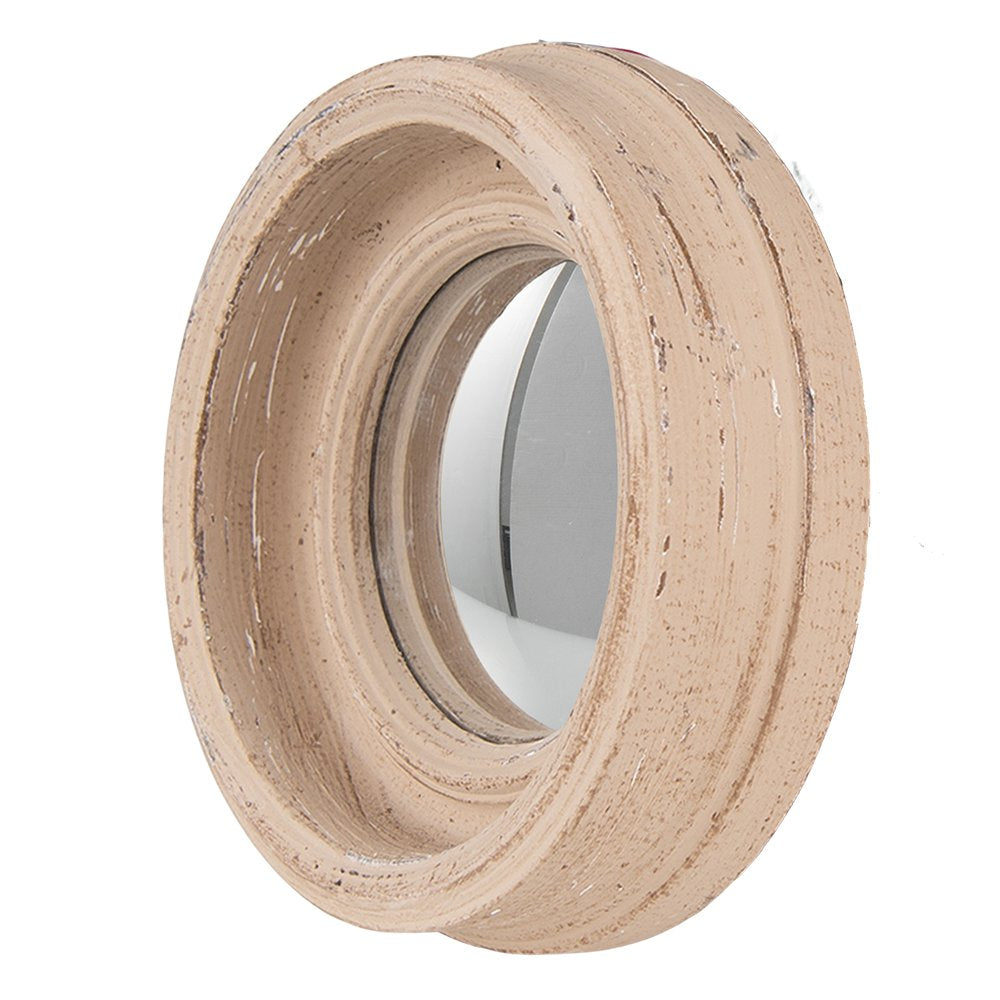 Spiegel Ø 16 cm Beige Kunststof Grote Spiegel