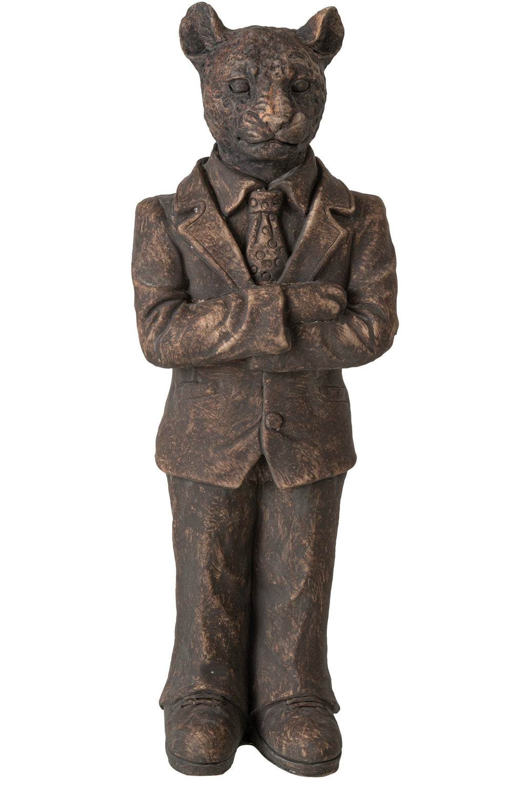 J-Line Luipaard - polyresin - bruin - large